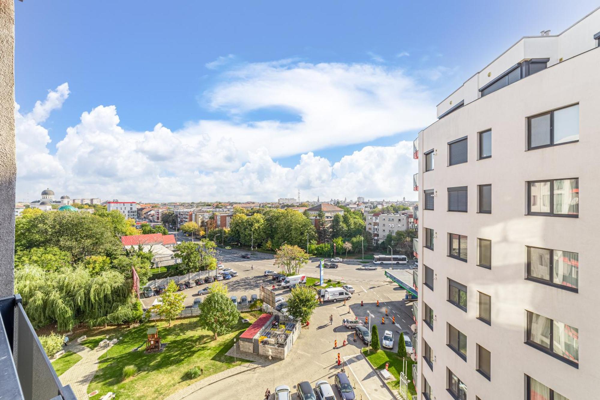 Ari Blue Apartment Ared In Kaufland Complex Arad Bagian luar foto