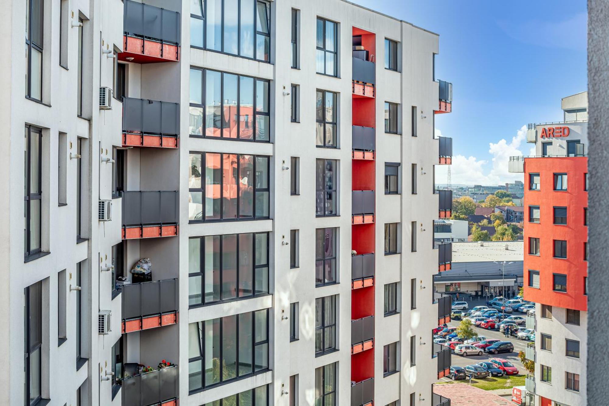 Ari Blue Apartment Ared In Kaufland Complex Arad Bagian luar foto